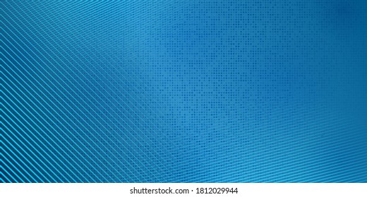 Abstract halftone background made of dots and lines in blue colors