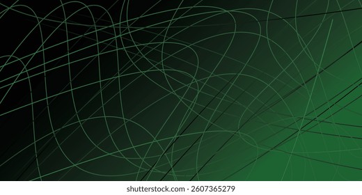 Abstract halftone background made of dots and lines in green colors