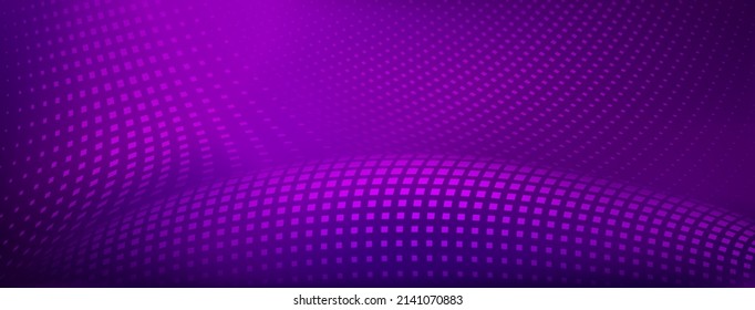 Resumen de fondo medio tono hecho de puntos cuadrados en colores púrpura