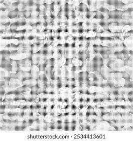 Fundo de meio-tom abstrato. Efeito de camuflagem militar ponto textura padrão sem costura.