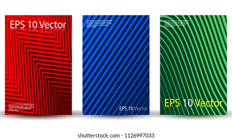 Abstract Halftone Background with Minimal Geometric Gradients. Cover, Flyer or Poster Template. Vector Illustration