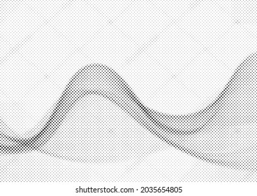 Abstract halftone background. Modern gradient halftone pattern vector illustration. Black and white Halftone dot art. 