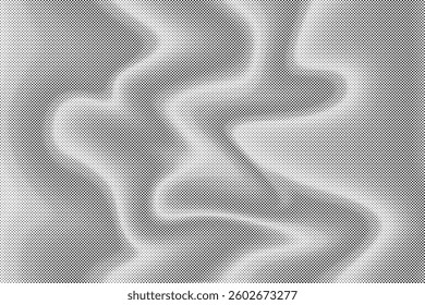 Abstract halftone background. Monochrome overlay texture created with dot pattern. Halftone gradient background template. Vector illustration.