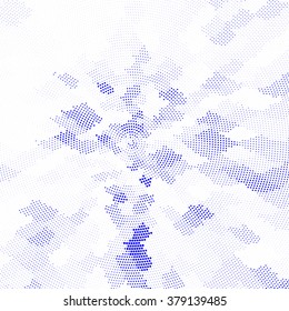 Abstract halftone background. Mosaic business texture with halftone effect. Vector illustration.