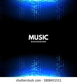 Abstract halftone background for music
