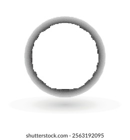abstract halftone background noise circle frame halftone pattern minimalism modern texture vector