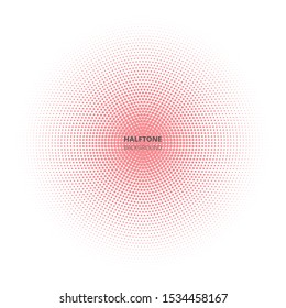 Abstract halftone background, on white backdrop