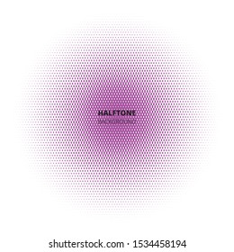 Abstract halftone background, on white backdrop
