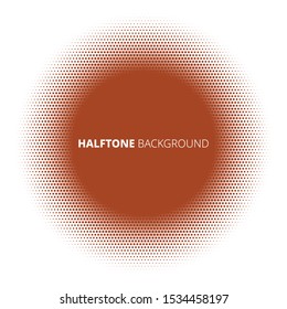 Abstract halftone background, on white backdrop