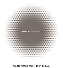 Abstract halftone background, on white backdrop