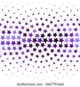 Abstract halftone background pattern. Colorful star vector line illustration
