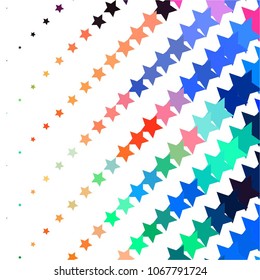 Abstract halftone background pattern. Colorful star vector line illustration
