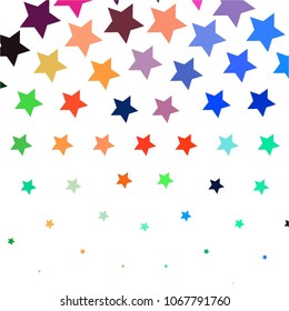 Abstract halftone background pattern. Colorful star vector line illustration
