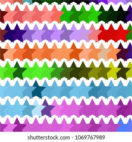 Abstract halftone background pattern. Colorful star vector line illustration
