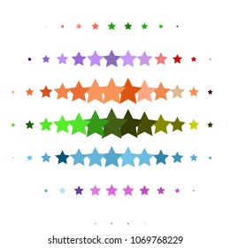 Abstract halftone background pattern. Colorful star vector line illustration
