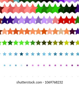 Abstract halftone background pattern. Colorful star vector line illustration
