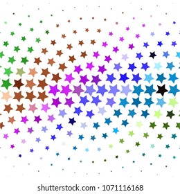 Abstract halftone background pattern. Colorful star vector line illustration

