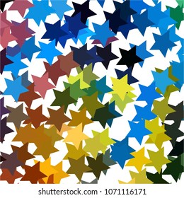 Abstract halftone background pattern. Colorful star vector line illustration
