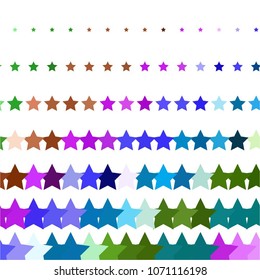 Abstract halftone background pattern. Colorful star vector line illustration
