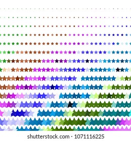 Abstract halftone background pattern. Colorful star vector line illustration
