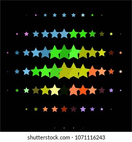 Abstract halftone background pattern. Colorful star vector line illustration
