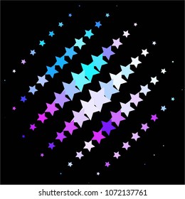 Abstract halftone background pattern. Colorful star vector line illustration
