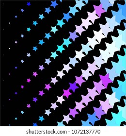 Abstract halftone background pattern. Colorful star vector line illustration
