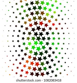 Abstract halftone background pattern. Colorful star vector line illustration
