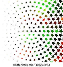 Abstract halftone background pattern. Colorful star vector line illustration

