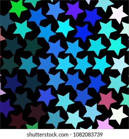 Abstract halftone background pattern. Colorful star vector line illustration
