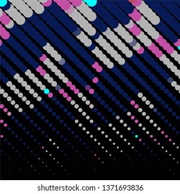 Abstract halftone background pattern. Geometric colorful vector line illustration
