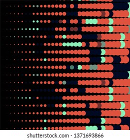 Abstract halftone background pattern. Geometric colorful vector line illustration