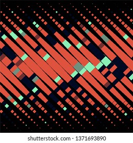 Abstract halftone background pattern. Geometric colorful vector line illustration