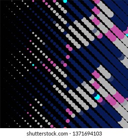 Abstract halftone background pattern. Geometric colorful vector line illustration