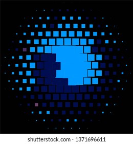 Abstract halftone background pattern. Geometric colorful vector line illustration