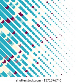 Abstract halftone background pattern. Geometric colorful vector line illustration