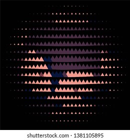 Abstract halftone background pattern. Geometric colorful vector line illustration
