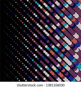 Abstract halftone background pattern. Geometric colorful vector line illustration