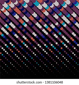 Abstract halftone background pattern. Geometric colorful vector line illustration