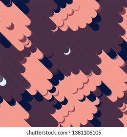 Abstract halftone background pattern. Geometric colorful vector line illustration