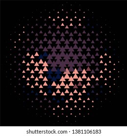 Abstract halftone background pattern. Geometric colorful vector line illustration