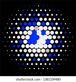 Abstract halftone background pattern. Geometric colorful vector line illustration
