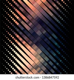 Abstract halftone background pattern. Geometric colorful vector line illustration