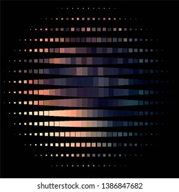 Abstract halftone background pattern. Geometric colorful vector line illustration