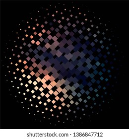 Abstract halftone background pattern. Geometric colorful vector line illustration