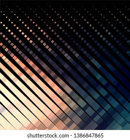 Abstract halftone background pattern. Geometric colorful vector line illustration
