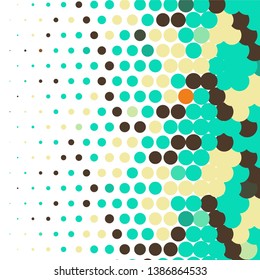 Abstract halftone background pattern. Geometric colorful vector line illustration