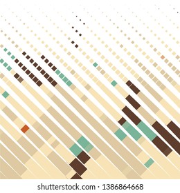 Abstract halftone background pattern. Geometric colorful vector line illustration