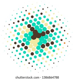 Abstract halftone background pattern. Geometric colorful vector line illustration