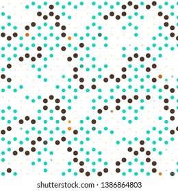 Abstract halftone background pattern. Geometric colorful vector line illustration